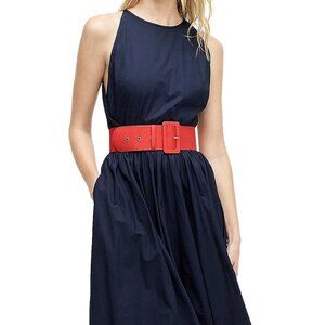 J.Crew Navy Sleeveless Long Dress | 100% Cotton | Size 6